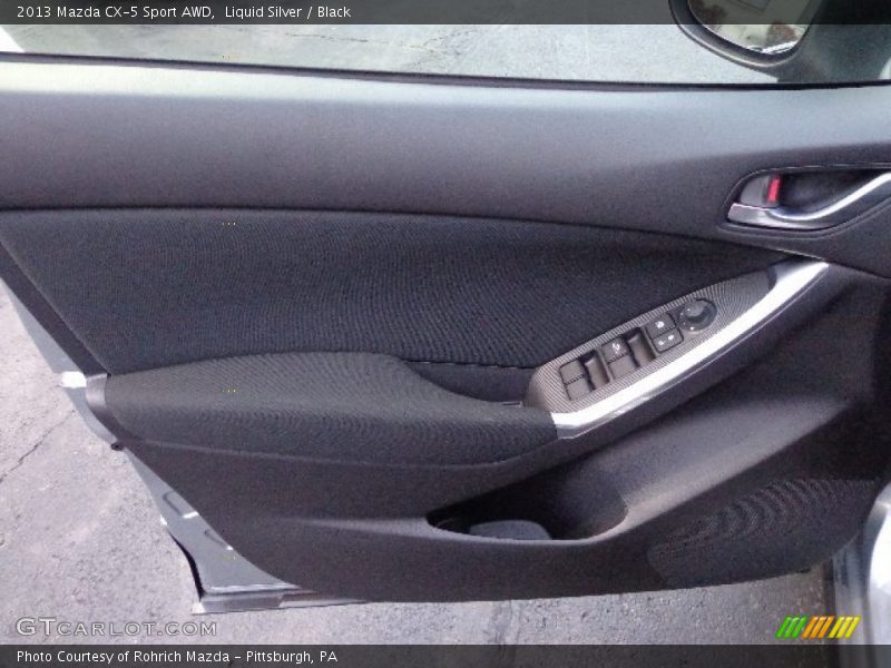 Liquid Silver / Black 2013 Mazda CX-5 Sport AWD
