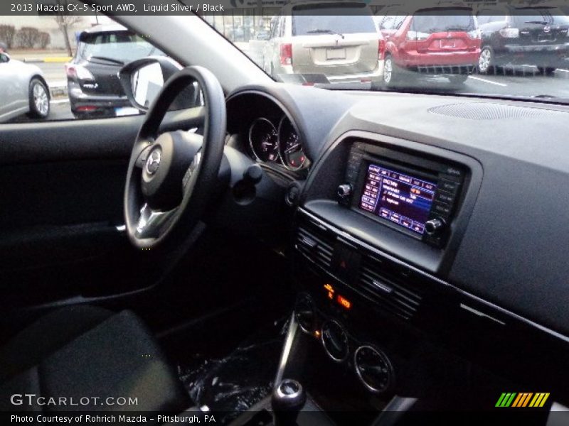 Liquid Silver / Black 2013 Mazda CX-5 Sport AWD