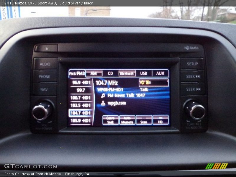 Liquid Silver / Black 2013 Mazda CX-5 Sport AWD
