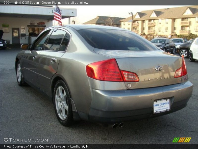 Desert Platinum Metallic / Willow 2004 Infiniti G 35 Sedan