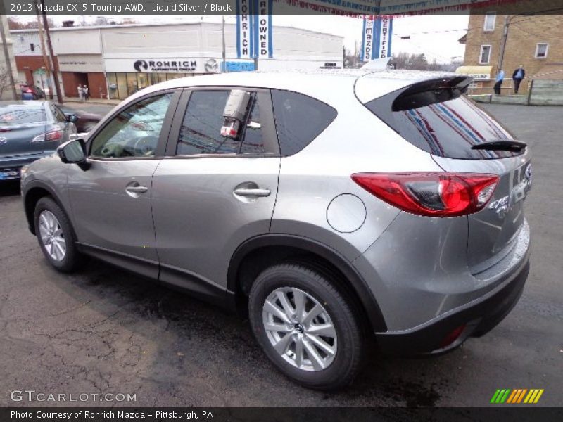 Liquid Silver / Black 2013 Mazda CX-5 Touring AWD