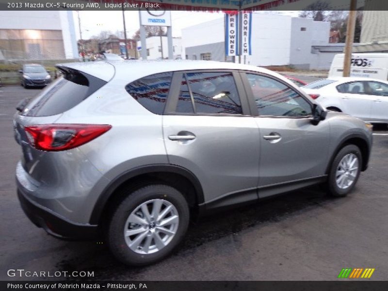 Liquid Silver / Black 2013 Mazda CX-5 Touring AWD