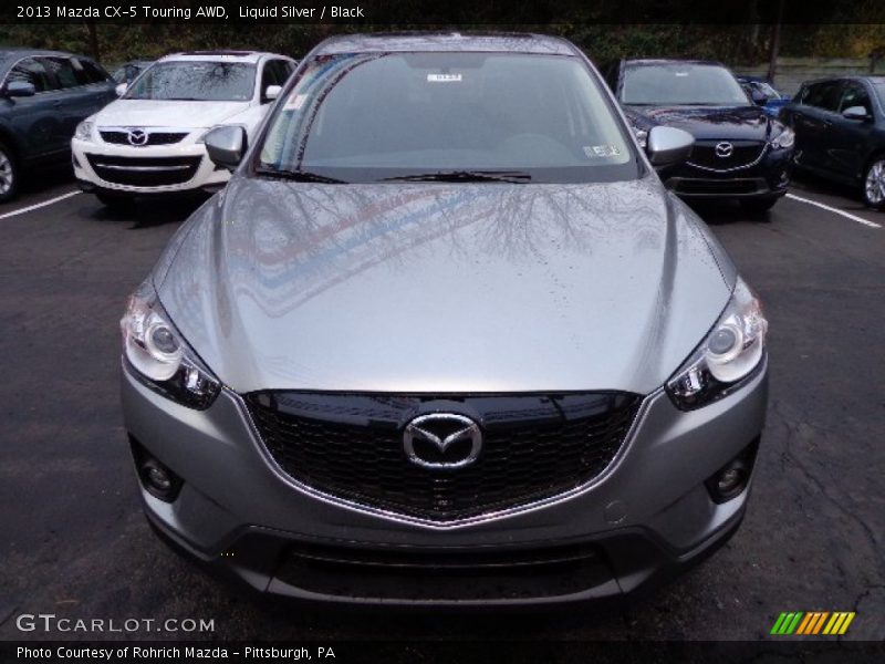 Liquid Silver / Black 2013 Mazda CX-5 Touring AWD