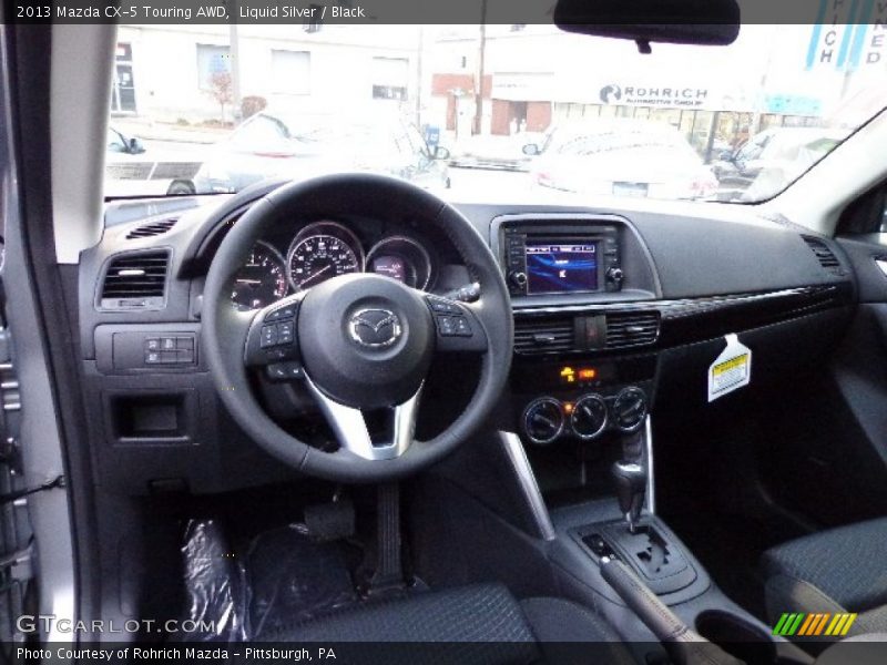 Liquid Silver / Black 2013 Mazda CX-5 Touring AWD