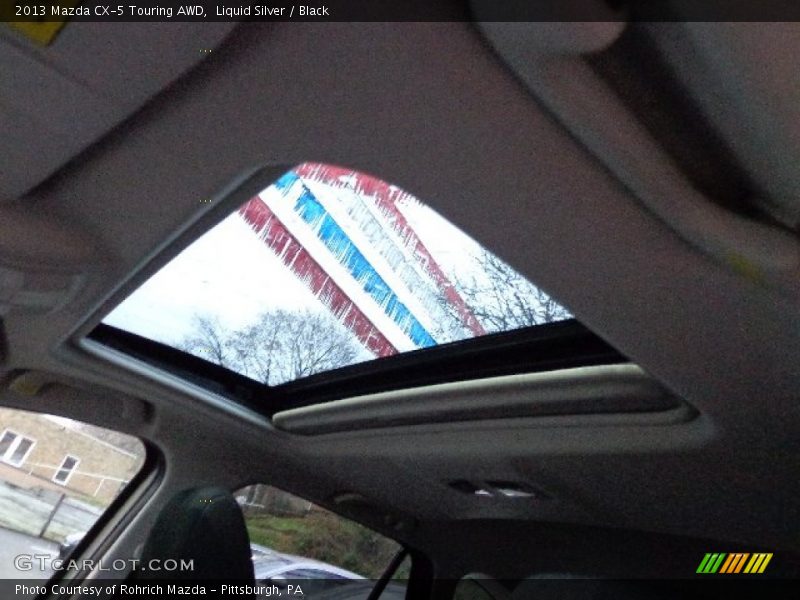 Liquid Silver / Black 2013 Mazda CX-5 Touring AWD
