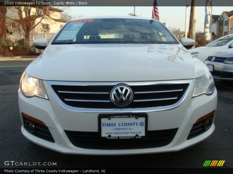 Candy White / Black 2010 Volkswagen CC Sport