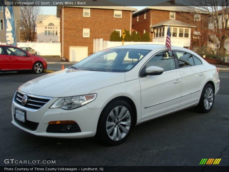 Candy White / Black 2010 Volkswagen CC Sport