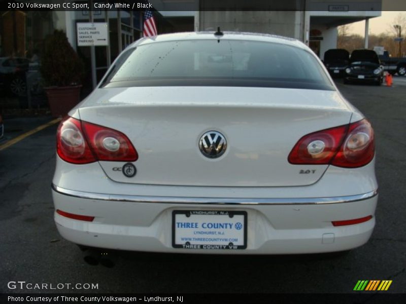 Candy White / Black 2010 Volkswagen CC Sport