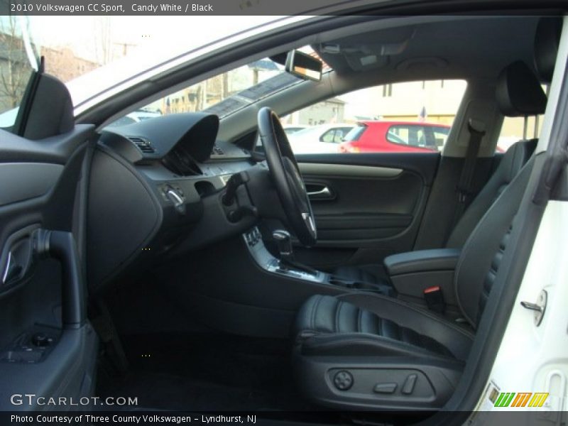 Candy White / Black 2010 Volkswagen CC Sport
