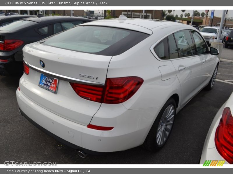 Alpine White / Black 2013 BMW 5 Series 535i Gran Turismo