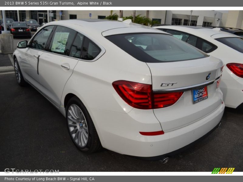 Alpine White / Black 2013 BMW 5 Series 535i Gran Turismo