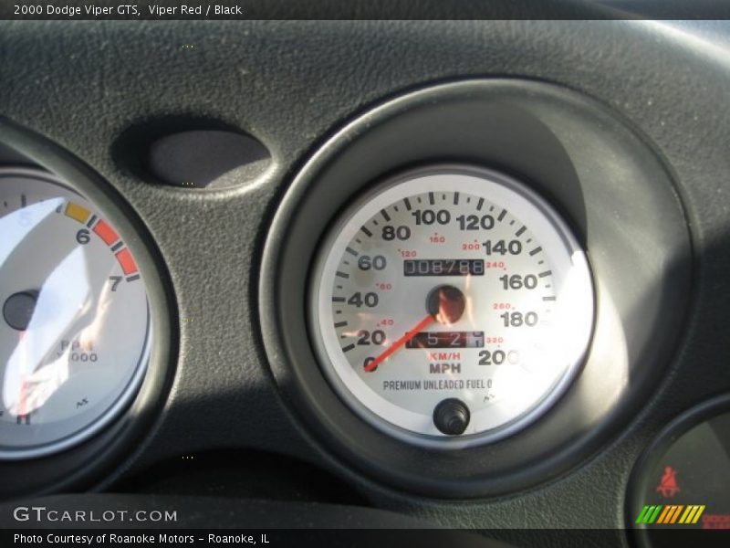 Viper Red / Black 2000 Dodge Viper GTS