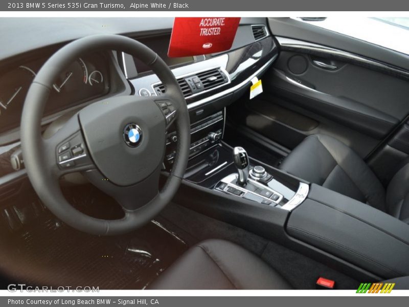 Alpine White / Black 2013 BMW 5 Series 535i Gran Turismo