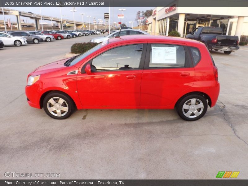Victory Red / Charcoal 2009 Chevrolet Aveo Aveo5 LS