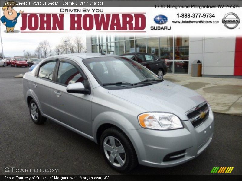 Cosmic Silver / Charcoal 2010 Chevrolet Aveo LT Sedan