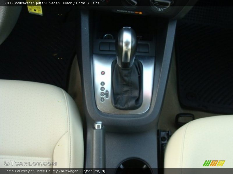 Black / Cornsilk Beige 2012 Volkswagen Jetta SE Sedan