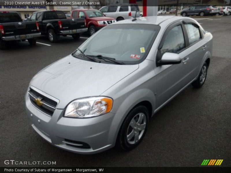 Cosmic Silver / Charcoal 2010 Chevrolet Aveo LT Sedan