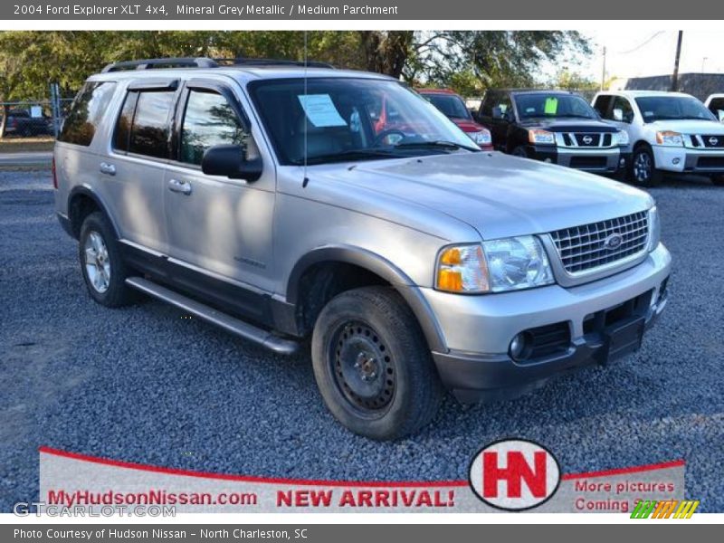 Mineral Grey Metallic / Medium Parchment 2004 Ford Explorer XLT 4x4