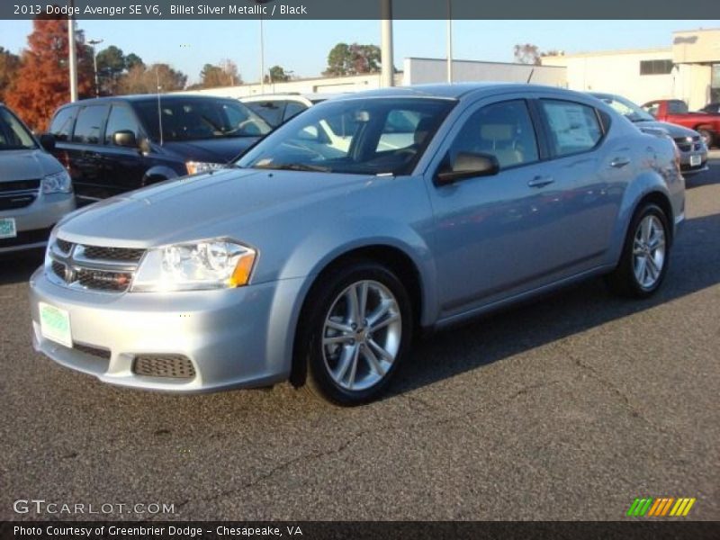 Billet Silver Metallic / Black 2013 Dodge Avenger SE V6