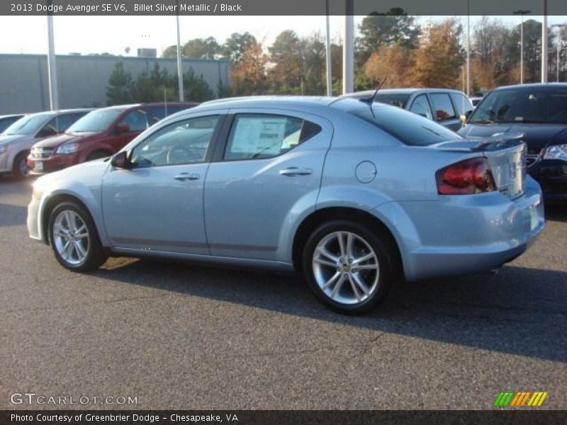 Billet Silver Metallic / Black 2013 Dodge Avenger SE V6
