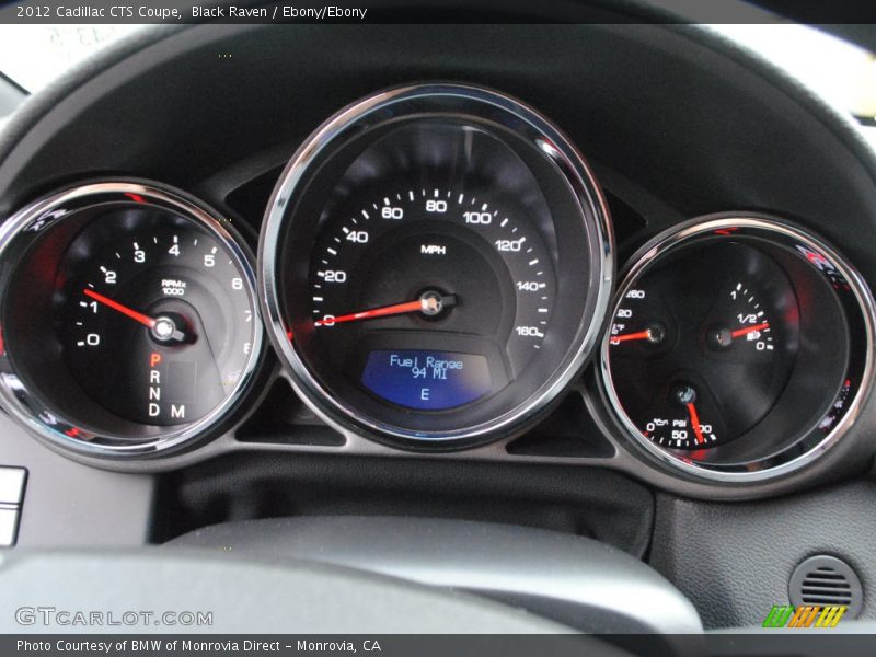 Black Raven / Ebony/Ebony 2012 Cadillac CTS Coupe