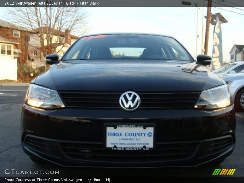 Black / Titan Black 2012 Volkswagen Jetta SE Sedan