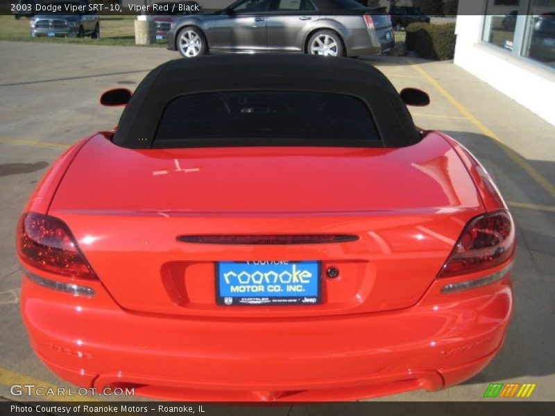Viper Red / Black 2003 Dodge Viper SRT-10