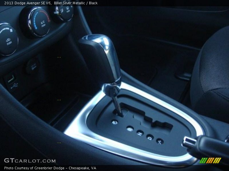Billet Silver Metallic / Black 2013 Dodge Avenger SE V6