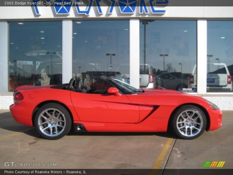 Viper Red / Black 2003 Dodge Viper SRT-10