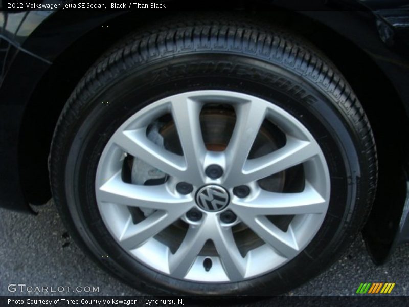 Black / Titan Black 2012 Volkswagen Jetta SE Sedan