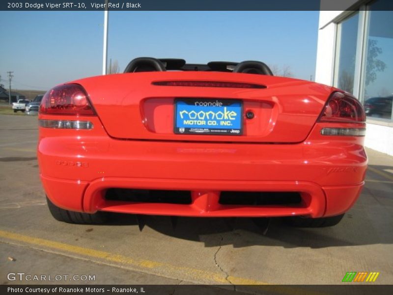 Viper Red / Black 2003 Dodge Viper SRT-10