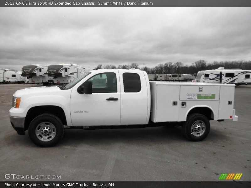  2013 Sierra 2500HD Extended Cab Chassis Summit White