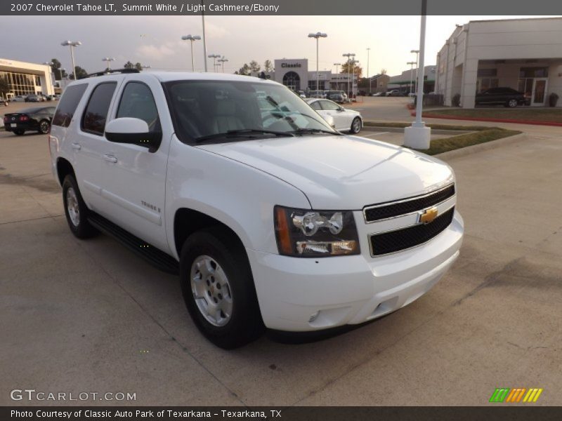 Summit White / Light Cashmere/Ebony 2007 Chevrolet Tahoe LT