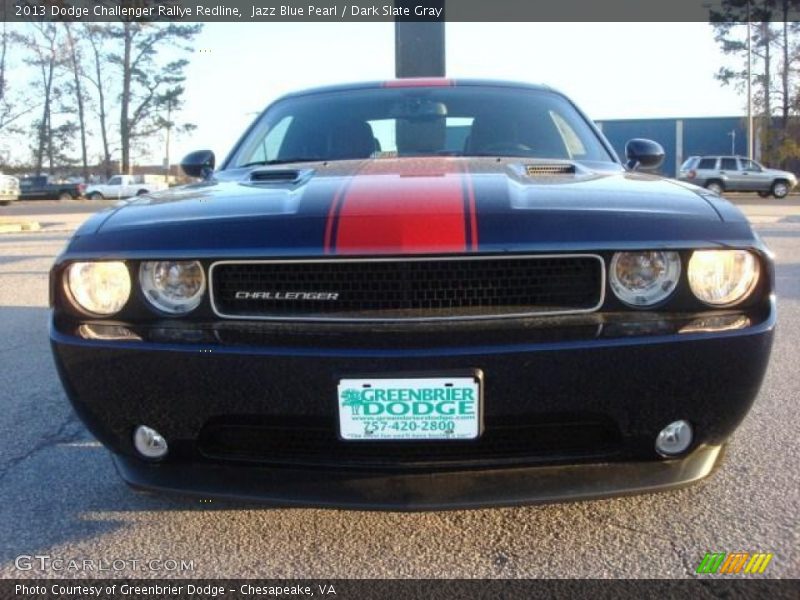 Jazz Blue Pearl / Dark Slate Gray 2013 Dodge Challenger Rallye Redline