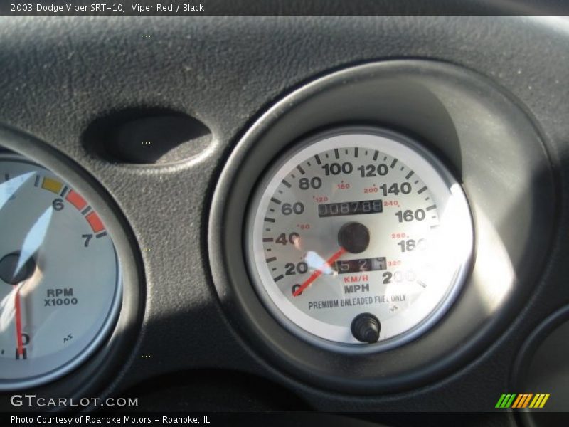 Viper Red / Black 2003 Dodge Viper SRT-10