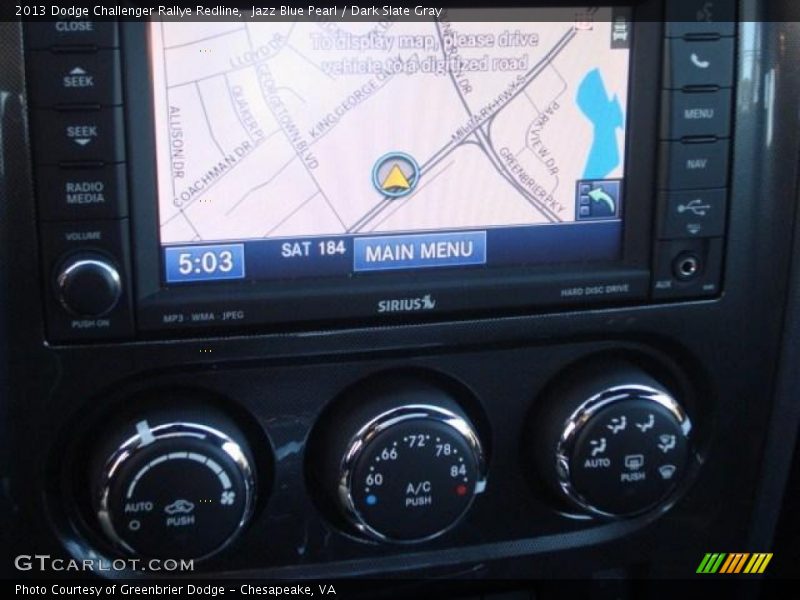 Jazz Blue Pearl / Dark Slate Gray 2013 Dodge Challenger Rallye Redline