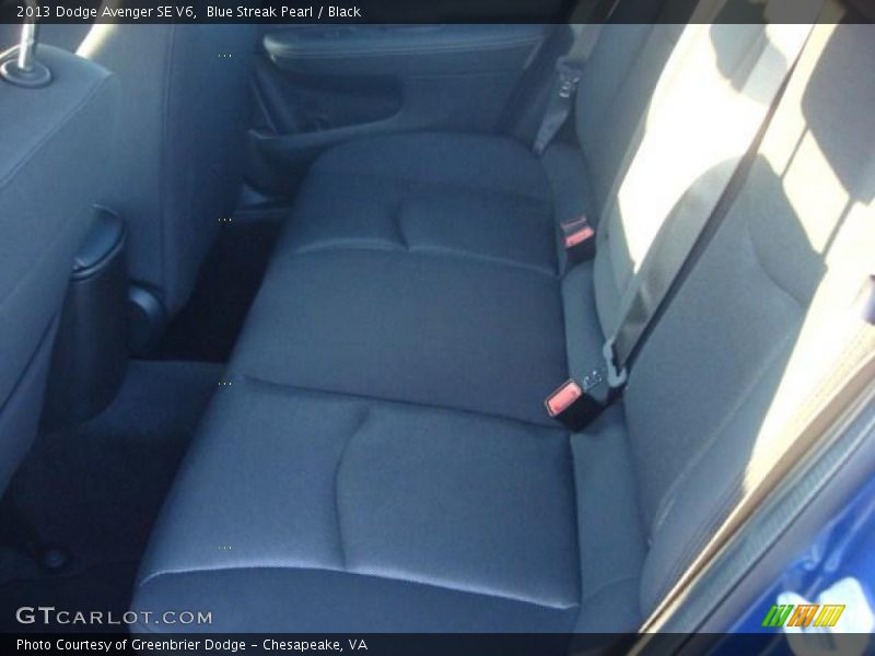 Blue Streak Pearl / Black 2013 Dodge Avenger SE V6