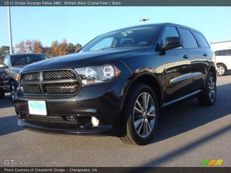 Brilliant Black Crystal Pearl / Black 2013 Dodge Durango Rallye AWD