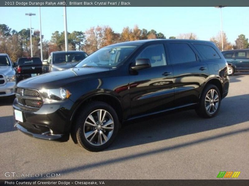 Brilliant Black Crystal Pearl / Black 2013 Dodge Durango Rallye AWD