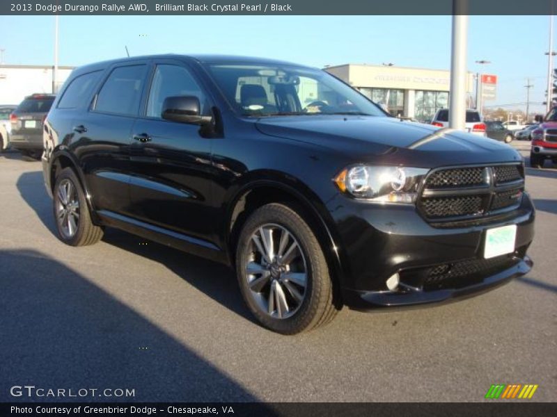 Brilliant Black Crystal Pearl / Black 2013 Dodge Durango Rallye AWD