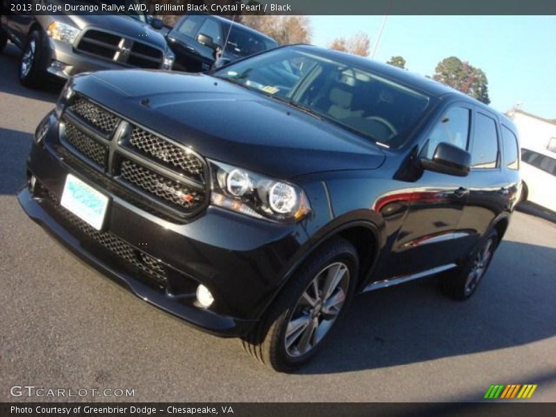 Brilliant Black Crystal Pearl / Black 2013 Dodge Durango Rallye AWD