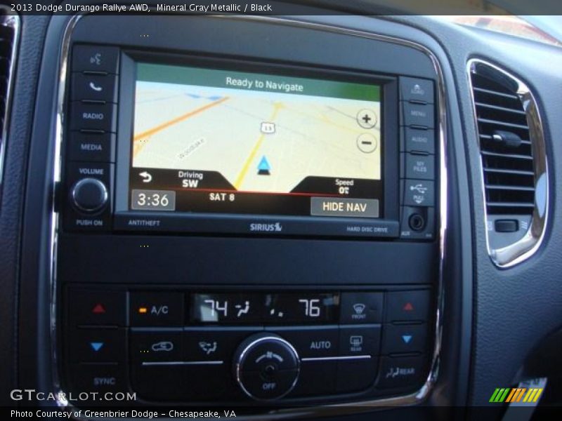 Mineral Gray Metallic / Black 2013 Dodge Durango Rallye AWD
