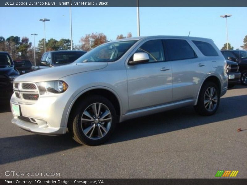 Bright Silver Metallic / Black 2013 Dodge Durango Rallye