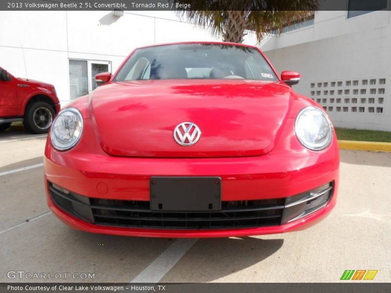Tornado Red / Beige 2013 Volkswagen Beetle 2.5L Convertible
