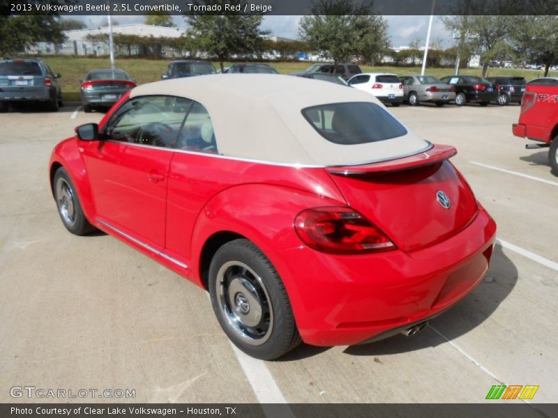 Tornado Red / Beige 2013 Volkswagen Beetle 2.5L Convertible