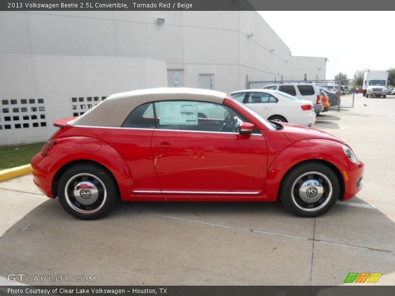 Tornado Red / Beige 2013 Volkswagen Beetle 2.5L Convertible