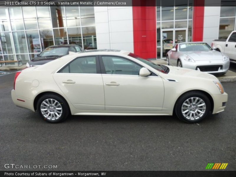 Vanilla Latte Metallic / Cashmere/Cocoa 2011 Cadillac CTS 3.0 Sedan