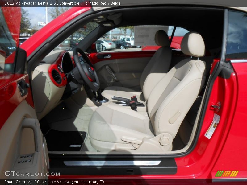 Tornado Red / Beige 2013 Volkswagen Beetle 2.5L Convertible