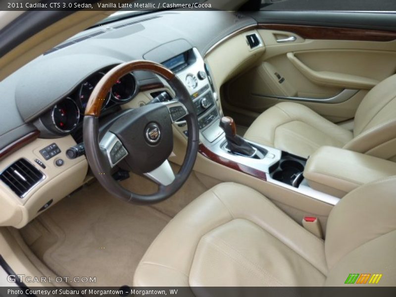 Vanilla Latte Metallic / Cashmere/Cocoa 2011 Cadillac CTS 3.0 Sedan