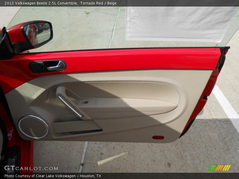 Tornado Red / Beige 2013 Volkswagen Beetle 2.5L Convertible
